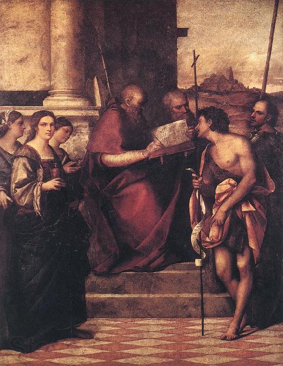 Sebastiano del Piombo San Giovanni Crisostomo and Saints